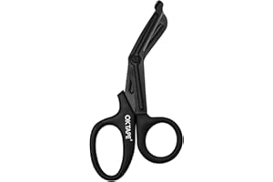 OK TAPE Shears - Bandage Scissors，Medical Scissors, EMT Trauma Shears, Non-Stick Scissors, First Aid Outdoor Stainless Steel Teflon, Black Handle and Black Coated Blades, 1 Packs