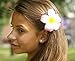 3.5 inch Life-Like Foam Pink Flower Hair Barrette