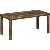 Furinno Classic Coffee Table, Modern Rectangle Printer Stand, Amber Pine | 1.8" Triple Thick Tabletop, Toolless Assembly, Side Table, for Living Room, Home Office