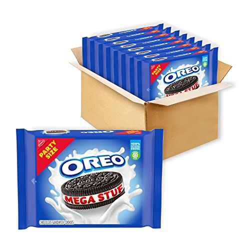 OREO Mega Stuf Chocolate Sandwich Cookies, Party Size, 81 lb 9.35 oz