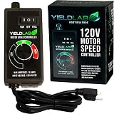 Yield Lab Variable Fan Speed Controller 3 Settings for Grow Tent and HVAC Intake and Exhaust Duct Fan Ventilation System