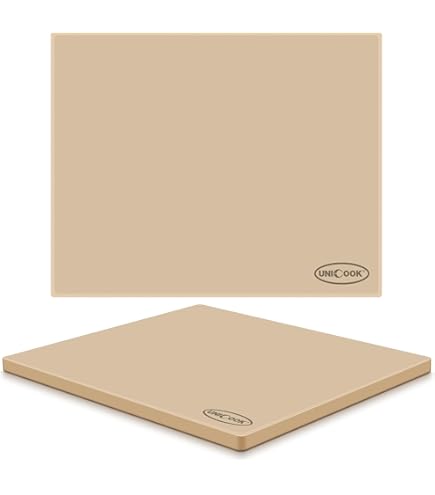 Amazon.com: Unicook Extra Large Pizza Stone 18 Inch, Square Baking