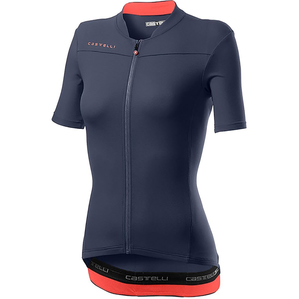 CASTELLI Women's Anima 3 Shirt, Dark Steel Blue/Brilliant Pink, L