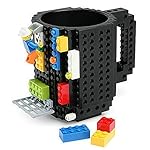 Build-On Brick Mug Coffee Cup DIY Type Plastic Creative Building Blocks Coffee Tea Beverage Drinking Funny Gift