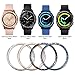 GELISHI Stainless Steel Bezel Ring Compatiable Galaxy Watch 42mm/Gear Sport Bezel Loop Adhesive Cover Anti Scratch & Collision Protector for Galaxy Watch Accessory - Rose Gold