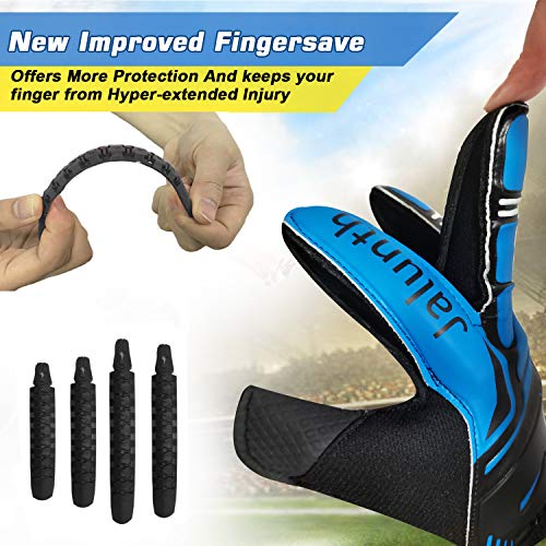 image for Jalunth Goalie Goalkeeper Soccer Gloves for Kids Youth Adults Goal Kee