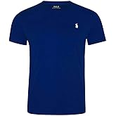 Ralph Lauren Polo Men Custom Fit Crew Neck Pony Logo T-Shirt (X-Large, Deep Blue)
