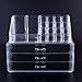 Amzdeal Arcylic Makeup Organizer 2 Piece 3 Layers Jewelry and Cosmetic Storage Display Box