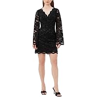 fitted lace wedding dress Dress the Population Women's Emery Dress, Black, XX-Small at Amazon Women's  Clothing store