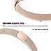 bayite Stainless Steel Bands Compatible Fitbit Alta and Alta HR, Milanese Loop Mesh Women Men(Rose Gold Large)