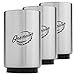 Magnetic Bottle Opener, 3 Pack - Automatic Push Down Beer Openers with Insulated Sleeve - Stainless Steel Magnetic Pop off Easy to use