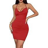 JOTWIS Women Sexy Mini Dress 2025 Summer Backless Dresses Club Night Out Party Cocktail Outfits