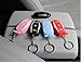 Topfit For Tesla Key Fob Cover Model S&3 Silicone Key Chain for Tesla Model S Key Case Cover Holder (Black Red 2 of Set)