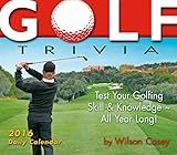 Golf Trivia 2016 Boxed/Daily Calendar by 