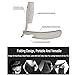 Stainless Steel Beard Comb Men's Hair, Beard and Mustache Styling Comb with Carry Case Folding Pocket Mental Comb