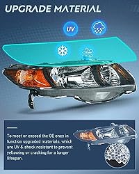 Nilight Headlight Assembly Compatible with 2006