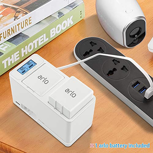 Arlo Dual Charging Station and 1- Pack 2440mAh Rechargeable Battery for Arlo Pro/Pro 2 Camera
