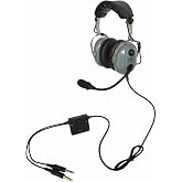 UFQ A28 ANR Aviation Headset Delux Gray Color-with Great ANR Active Noise Reduction Performance,Clear Communication,Also with Hi-Fi Sound for Music and Free with a Headset Bag,Comfortable,Durable