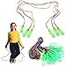 12 Pack Durable Jump Ropes with Plastic Handles | 12 Pcs Dazzling Toys Indoor and Outdoor 7 1/4 Feet Nylon Jumping Ropes for Kids - 1 Dozen | 87 inches