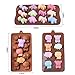 6 Pack Silicone Baking Molds, Dinosaur Mold Forest Theme Animal Mould with Shape of Dinosaur,Bear,Lion,Bee,Butterfly Etc, Food Grade Kid Molds for Cake Candy Chocolate Jelly Ice Cube Small Soap Making