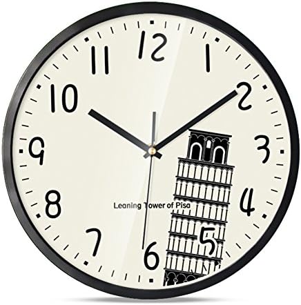 YYL Creative Living Room Wall Clock,Modern Minimalist Style Clock,Silent Digital Clock-K 12inch