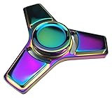 Ouflow New Style Fidget Hand Spinner Stress Relief Anxiety Stress Relief Toy, Multi Color Painted, Metal - Purple