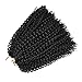 10Inch Marelybob Kinky Curly Crochet Braids Twist Hair 24Strands Afro Curly Weave Braiding Hair Synthetic Hair Extensions (10inch, 1B)