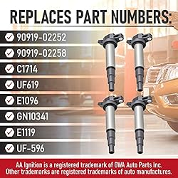 Replacement Ignition Coil Pack Set of 4