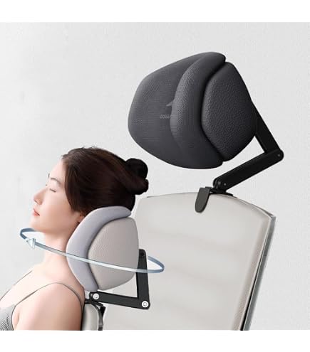 Appuie-Tête Réglable Pour Chaise De Bureau - Confort Cervical, Respirant, Sans Perçage - 8