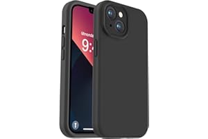Vooii Compatible with iPhone 13 Case, Liquid Silicone Upgrade [Camera Protection] [Soft Anti-Scratch Microfiber Lining] Shockproof Phone Case for iPhone 13 6.1 inch - Black