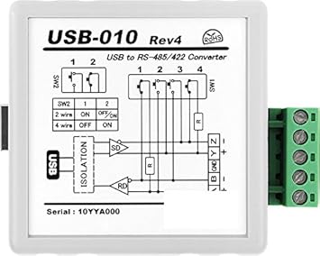 【クリックで詳細表示】USB RS485/RS422 絶縁型変換器(高速タイプ)(USB-010)