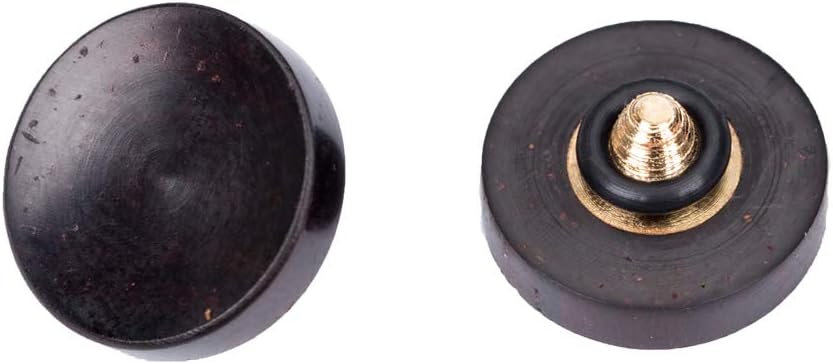 VKO Wood Soft Shutter Release Button,Delicate Camera Shutter Button 12mm Concave Surface Black(Wood Grain Random)