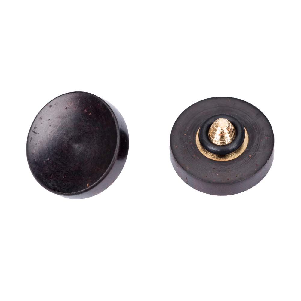 VKO Wood Soft Shutter Release Button,Delicate Camera Shutter Button 12mm Concave Surface Black(Wood Grain Random)