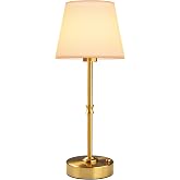 EppieBasic Cordless Table Lamp Rechargeable: Fast Charging &amp; Long Lasting - 2700K Warm Light Samll Vintage Gold Lamps for Women Housewife - Dinning Living Room Bedroom