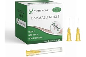 YEMAR HOME 25Ga 1/2inch for Lab, Individually Wrapped（100Pack）