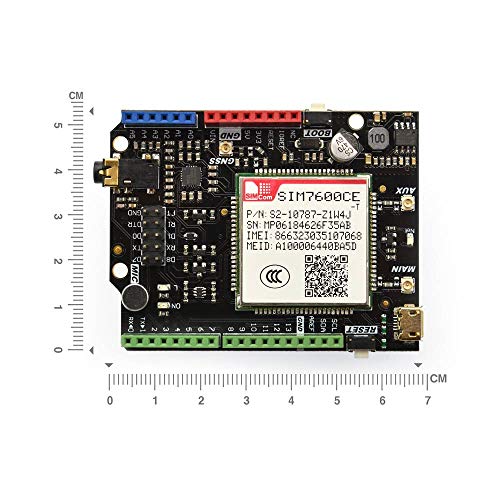image for DFROBOT SIM7600CE-T 4G(LTE) GPS GSM Arduino Shield with Antenna for Ar
