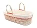 Tadpoles Line Stitched Moses Basket and Bedding Set, Orange