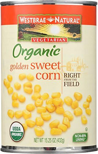 Westbrae Natural Organic Whole Kernel Golden Corn, 15.25 Ounce