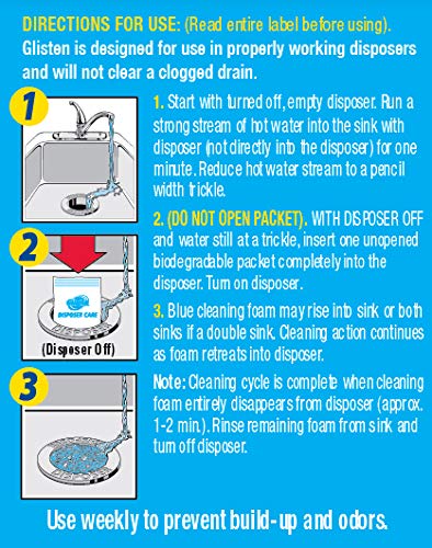 SUMMIT BRANDS DP06N-PB DISPOSER CARE GARBAGE DISPOSAL CLEANER