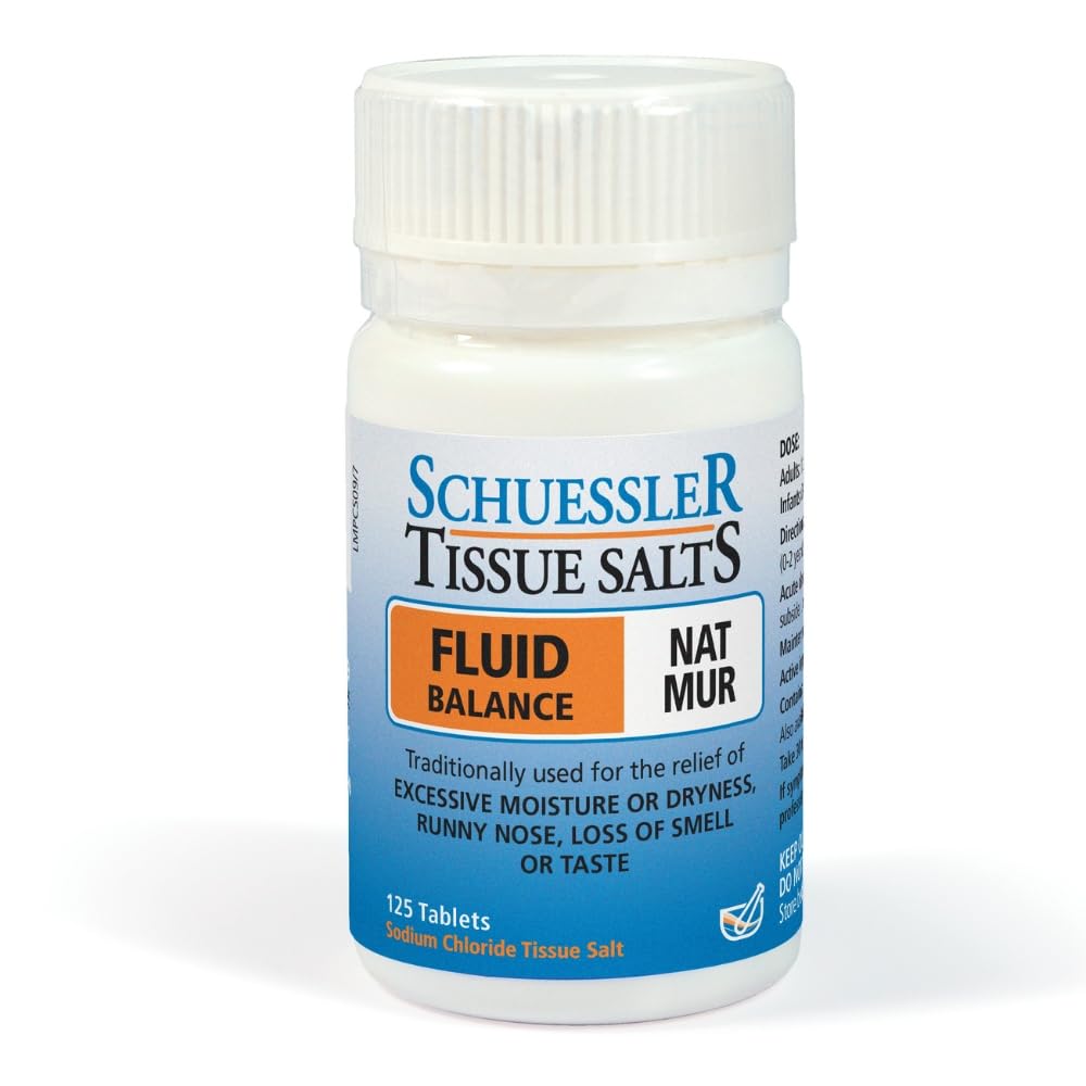 Schuessler Tissue Salts NAT Mur - No 9 - Fluid Balance - 125 Tablets