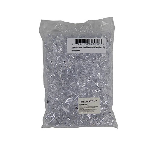 Clear Acrylic Ice Rock Crystals Treasure Gems for Table Scatters, Vase