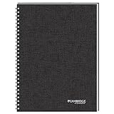 Mead Products - Mead - Cambridge Limited Meeting Notebook, 8 1/2 x 11, 80 Ruled Sheets - Sold As 1 Each - Notebook includes sections for meeting attendees, notes and action items. - Back of page is lined for additional note space. - Linen cover with black wire binding. - Premium bond paper provides a quality, no-bleed writing surface. - Perforated sheets for easy removal.