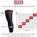 VIPER Compression Knee Sleeve Leg Support (Full Length) - TruCore 3-Layer Wicking, Non Slip Inner Bands - Basketball, Running, Weight Lifting, Crossfit, Arthritis (SINGLE) (Black, Large)