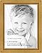 ArtToFrames 9x12 inch Gold Foil on Pine Wood Picture Frame, WOM0066-81375-YGLD-9x12