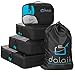 Travel Packing Cubes Travel Organizer Set – 4 Luggage Packing Cubes for Travel & 1 Waterproof Laundry Bag – Easy Organization and Premium design
