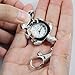 SODIAL(R) Textured Silver Tone Turtle Pendant Hunter Case Key Ring Watch
