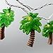 Palm Tree Patio String Lights - Summer Beach Themed Party Decorations, Tropical Indoor Fun Lights, Birthday Decorations (1 Pack of 10 Palm Trees)
