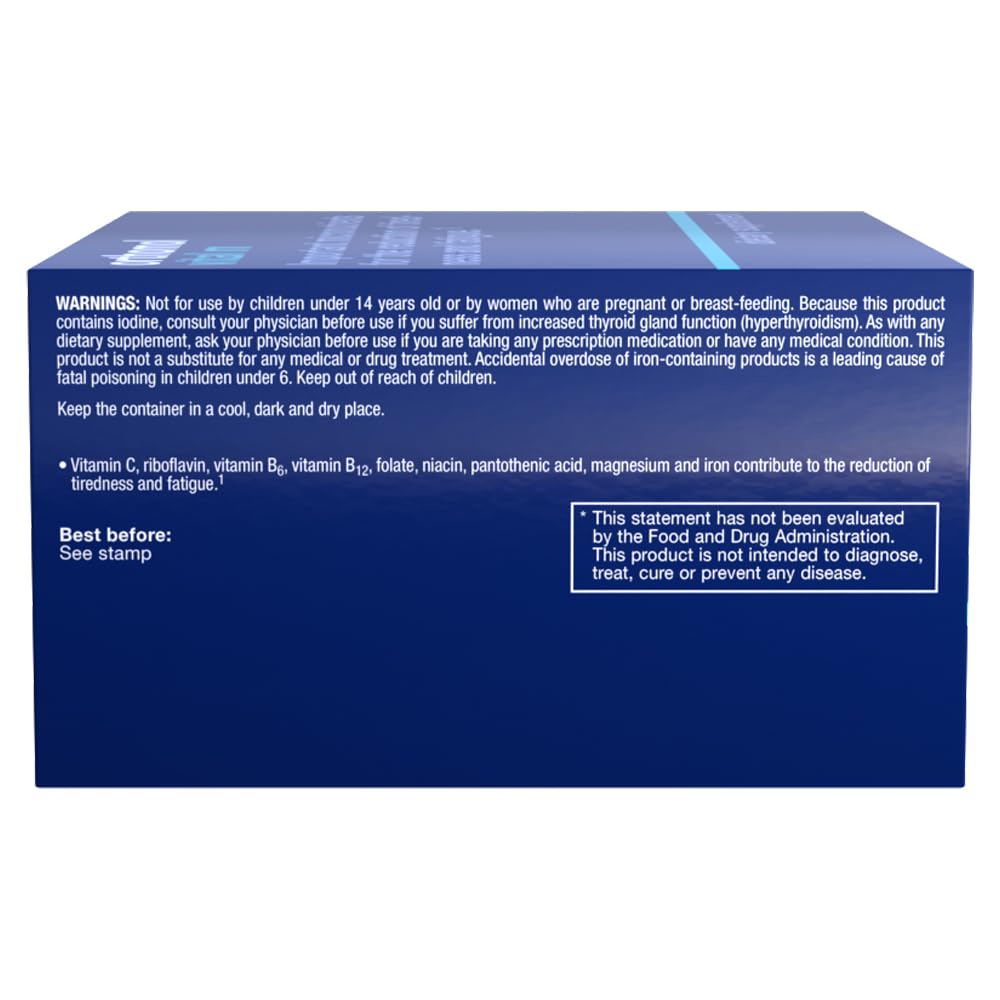 Orthomol Vital M Tablet Packets, Men's Multivitamin, 30-Day Supply, Vitamins A, B, C, D, E, K, Iodine, Omega-3