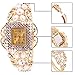 Womens Quartz Bangle Wrist Watch Lady Crystal Jewelry Bracelet Watches