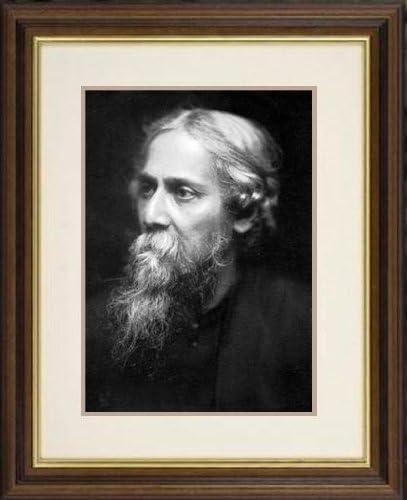 Print of 'Rabindranath Tagore (1861-1941), Indian philosopher and poet, c1930-1941.' in Black Frame
